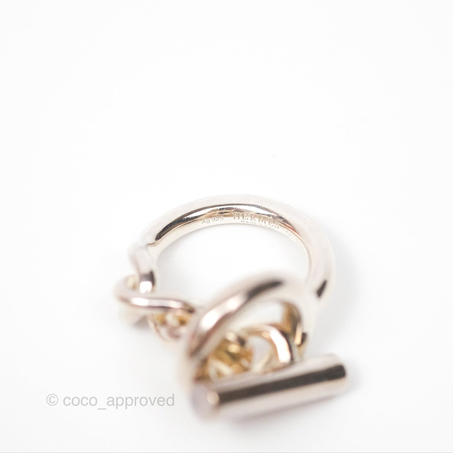 Hermès Echappee Ring GM Sterling Silver