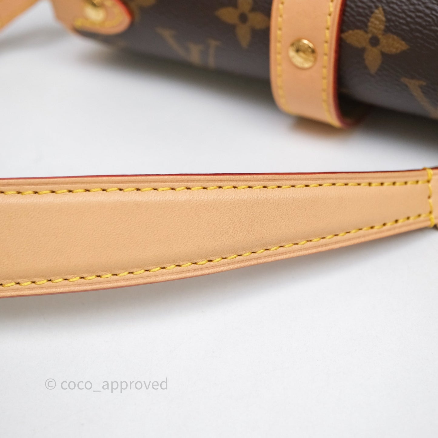 Louis Vuitton Saumur BB Monogram Bag Gold Hardware