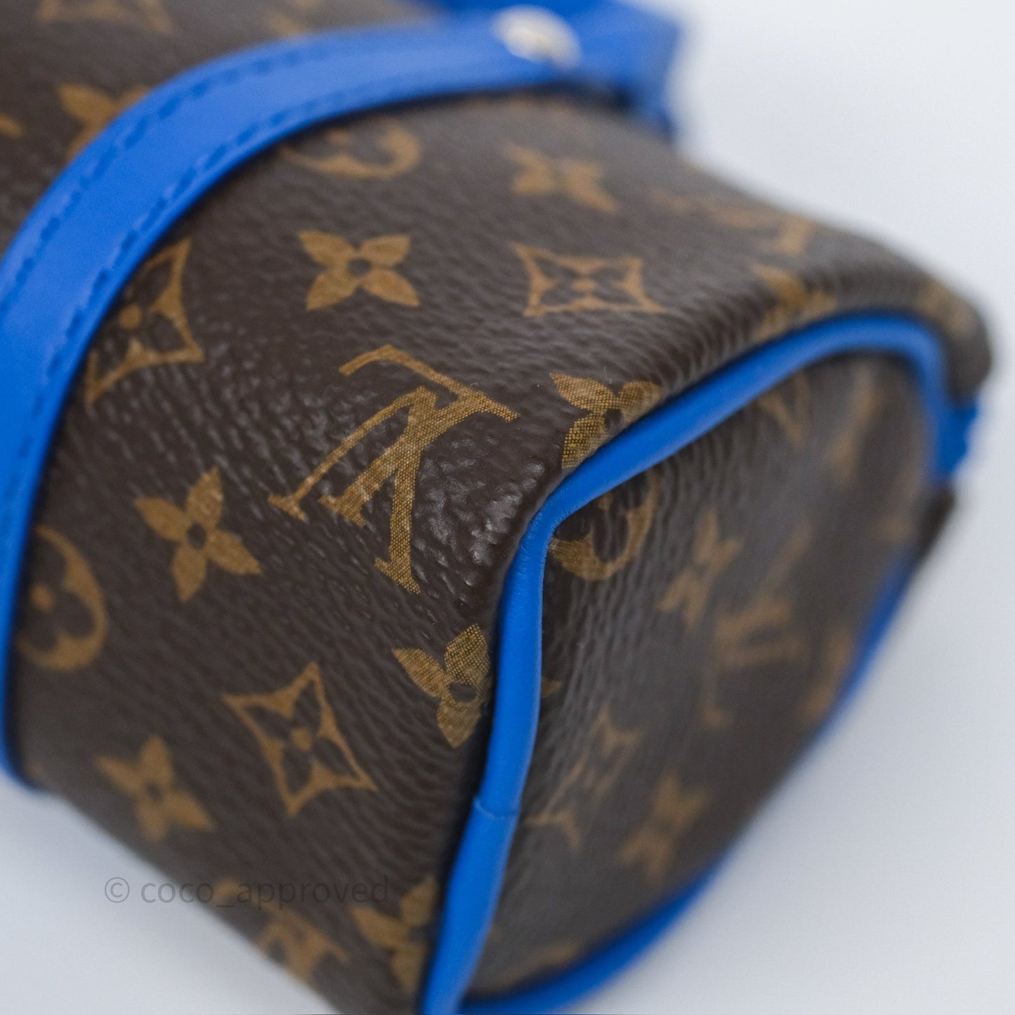 Louis Vuitton Colormania Mini Keepall Pouch Bag Charm Blue