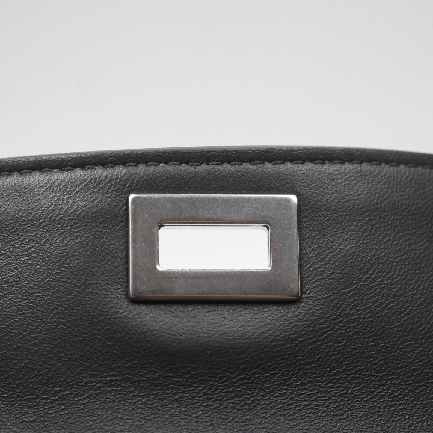 Balenciaga Rodeo Mini in Grey Smooth Calfskin Antique Silver Hardware