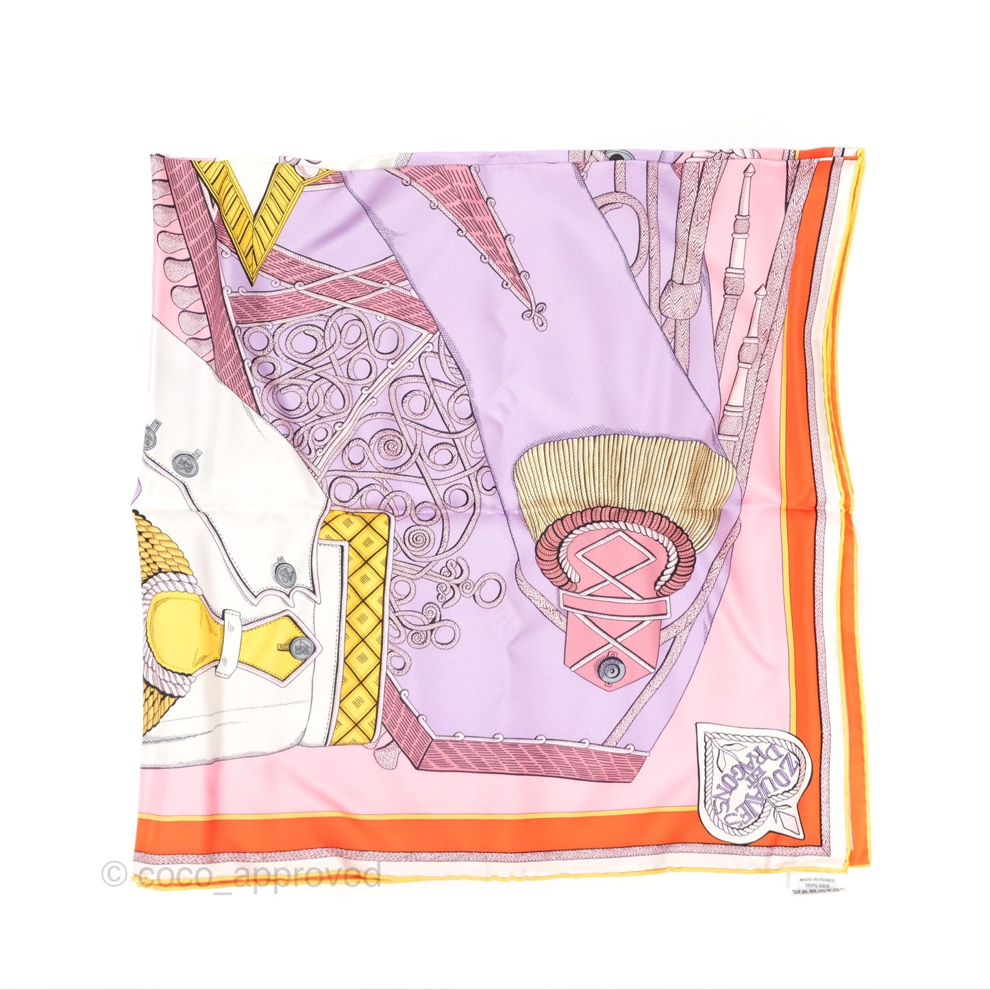 Hermes Zouaves Et Dragons Scarf 90