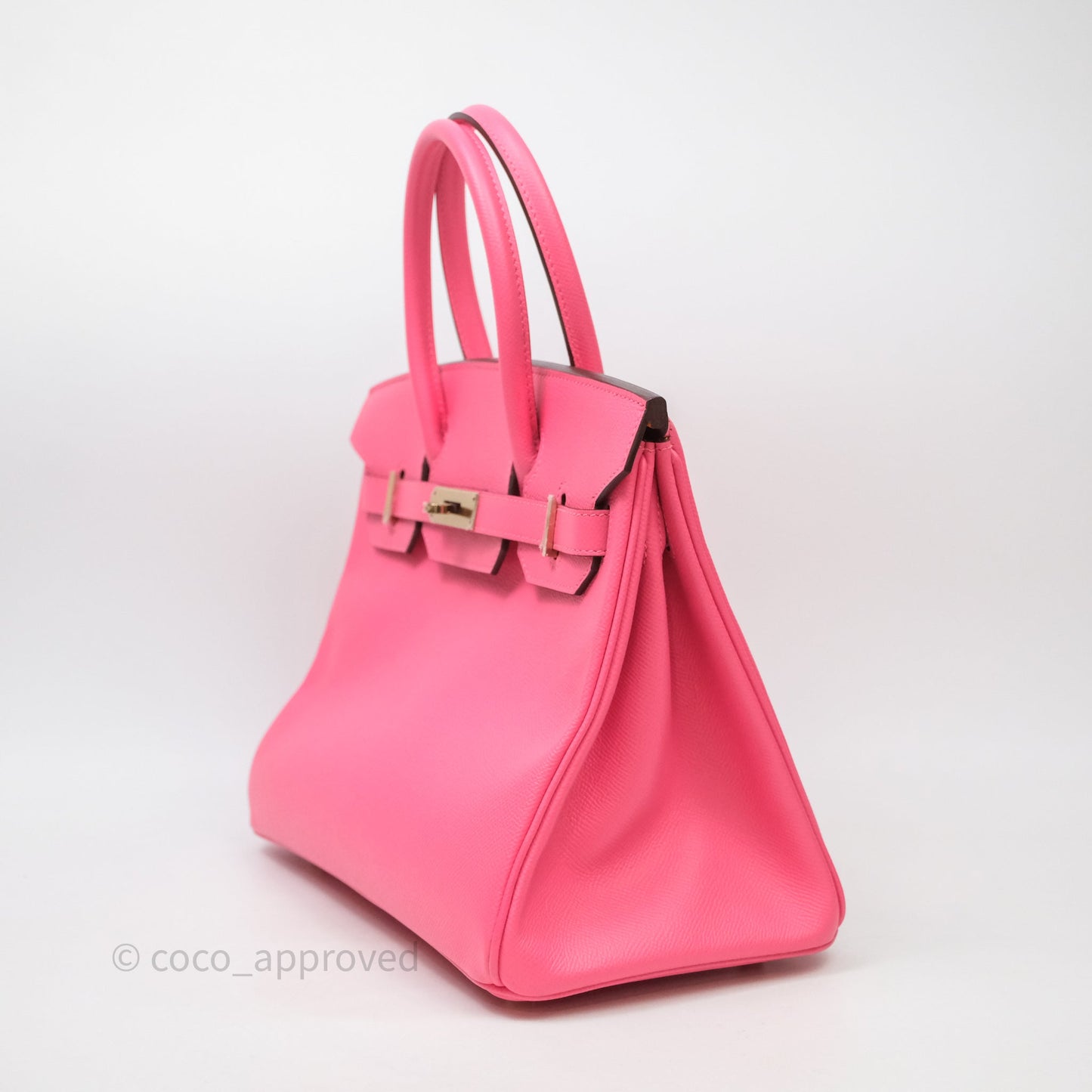 Hermès Birkin 30 Special Order Rose Azalée Permabrass Gold Hardware