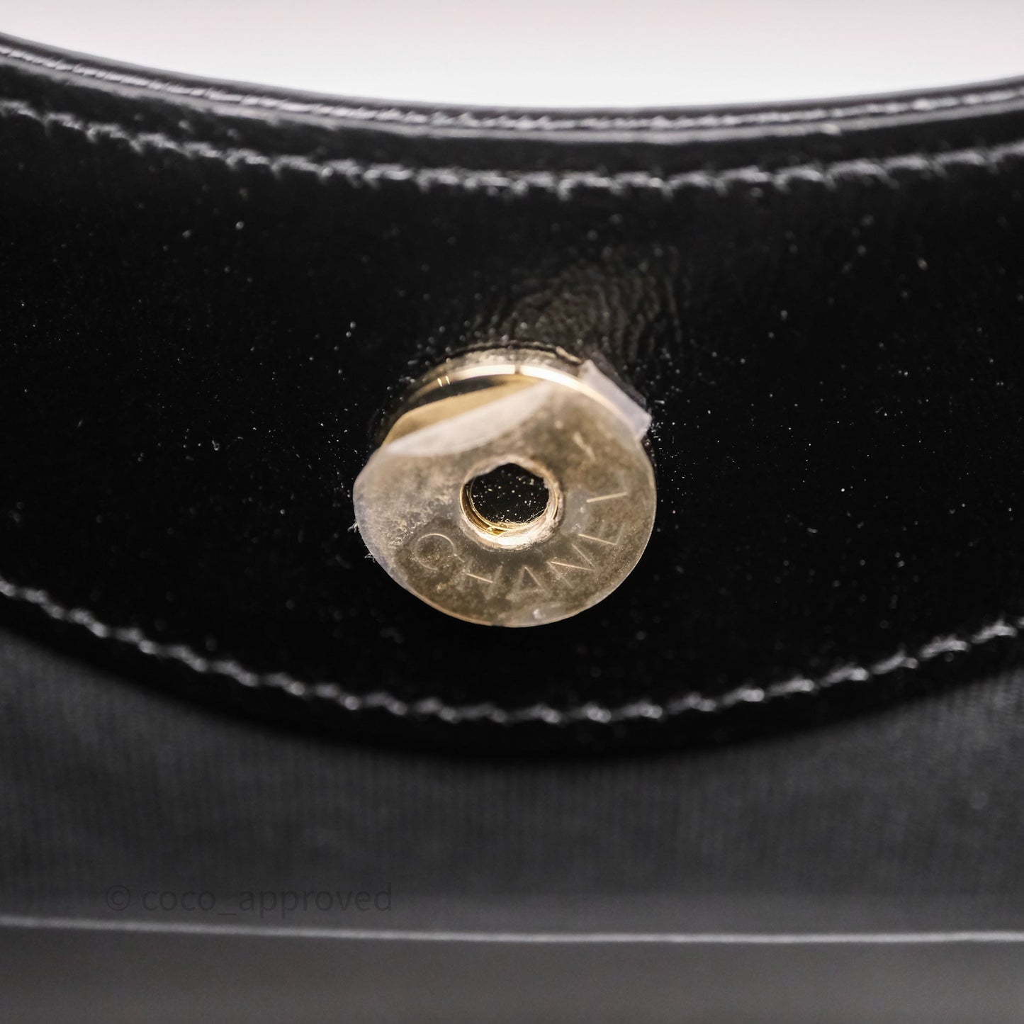 Chanel Nano 31 Black Shiny Lambskin Gold Hardware