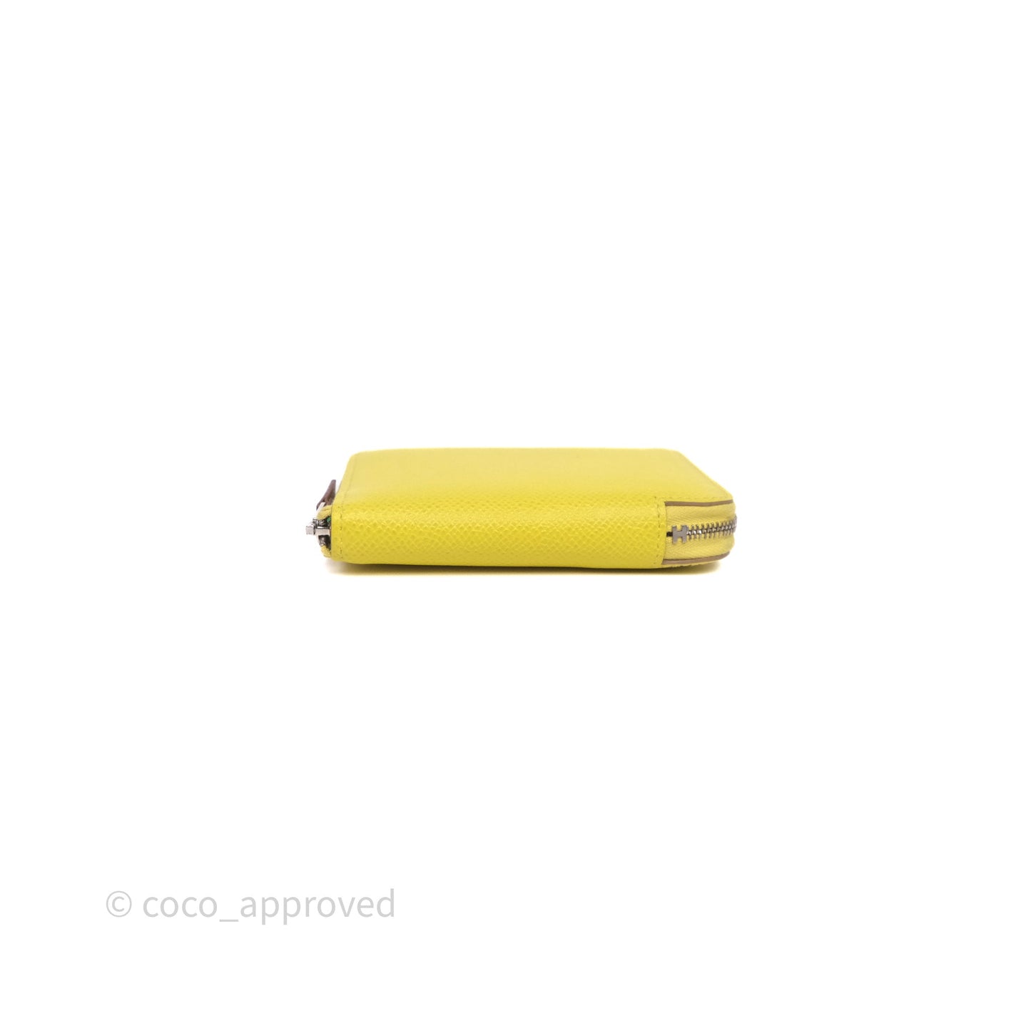 Hermès Silk In Compact Wallet Yellow Epsom