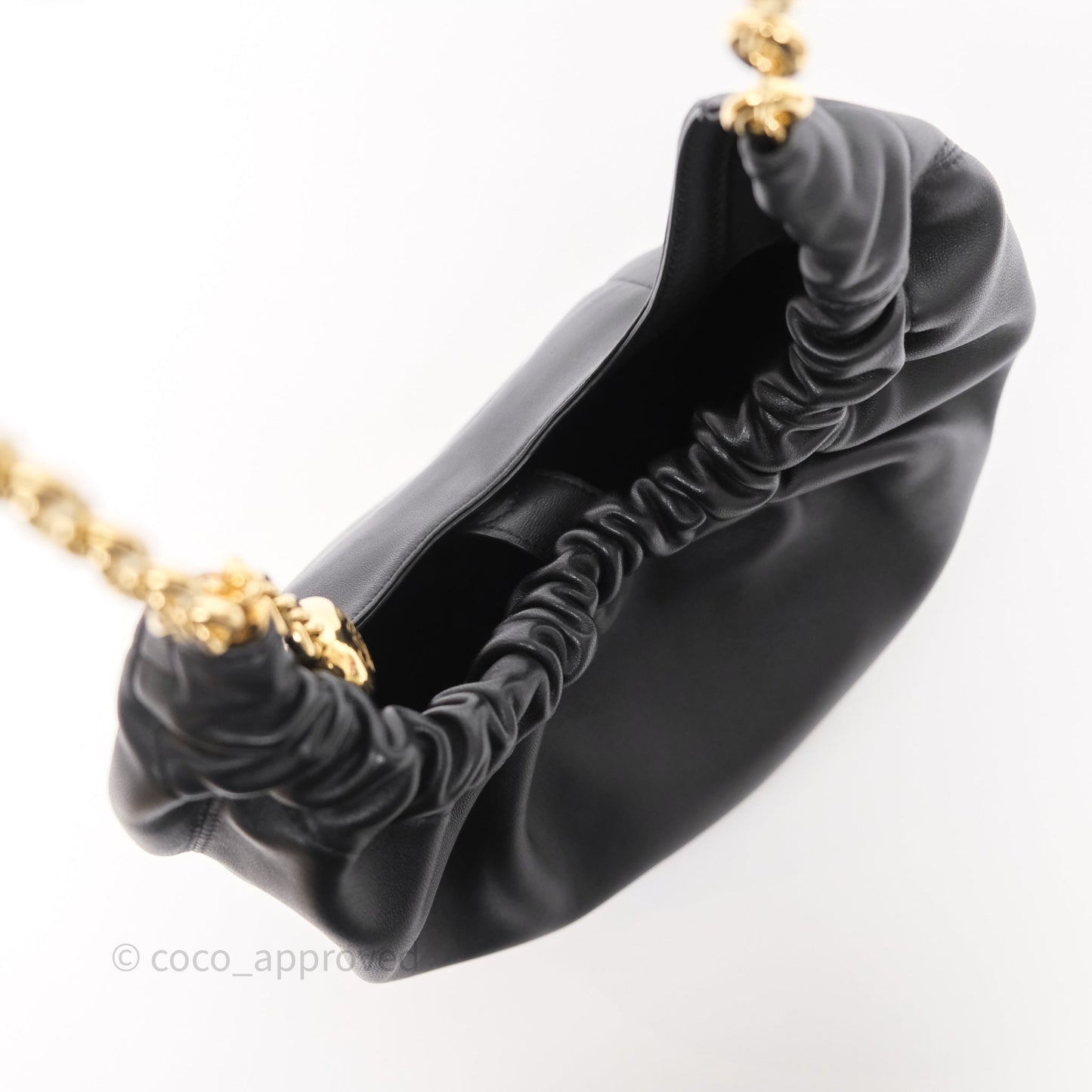 Loewe Small Squeeze Bag in Mellow Nappa Lambskin Black