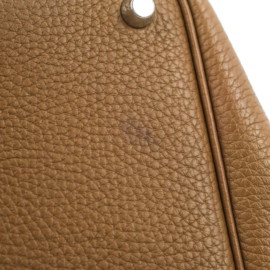 Hermès Picotin Lock 18 PM Eclat Alezan 3G/Biscuit 48 Clemence Silver Hardware