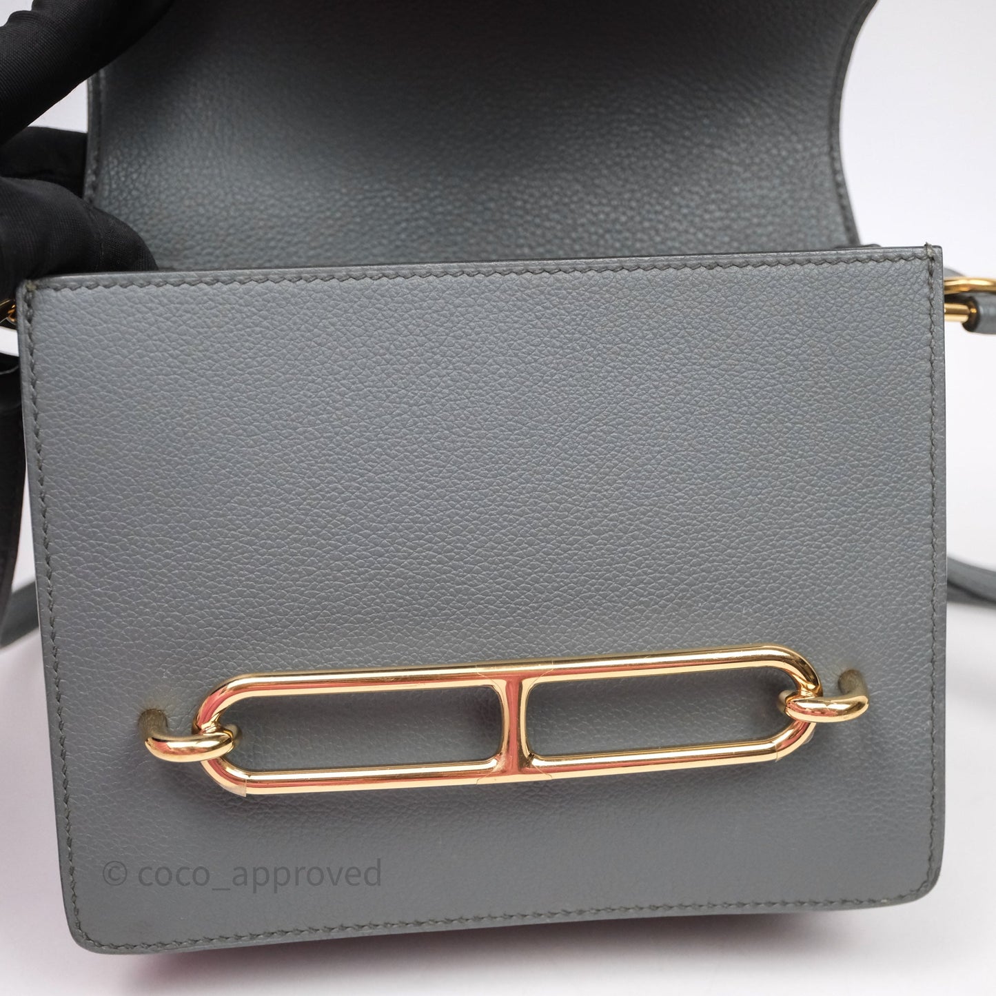 Hermès Roulis Mini 18 Vert Amancde 63 Evercolor Gold Hardware