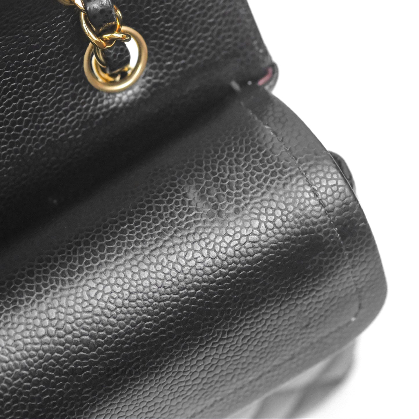 Chanel Small Classic Quilted Flap Black Caviar Gold Hardware