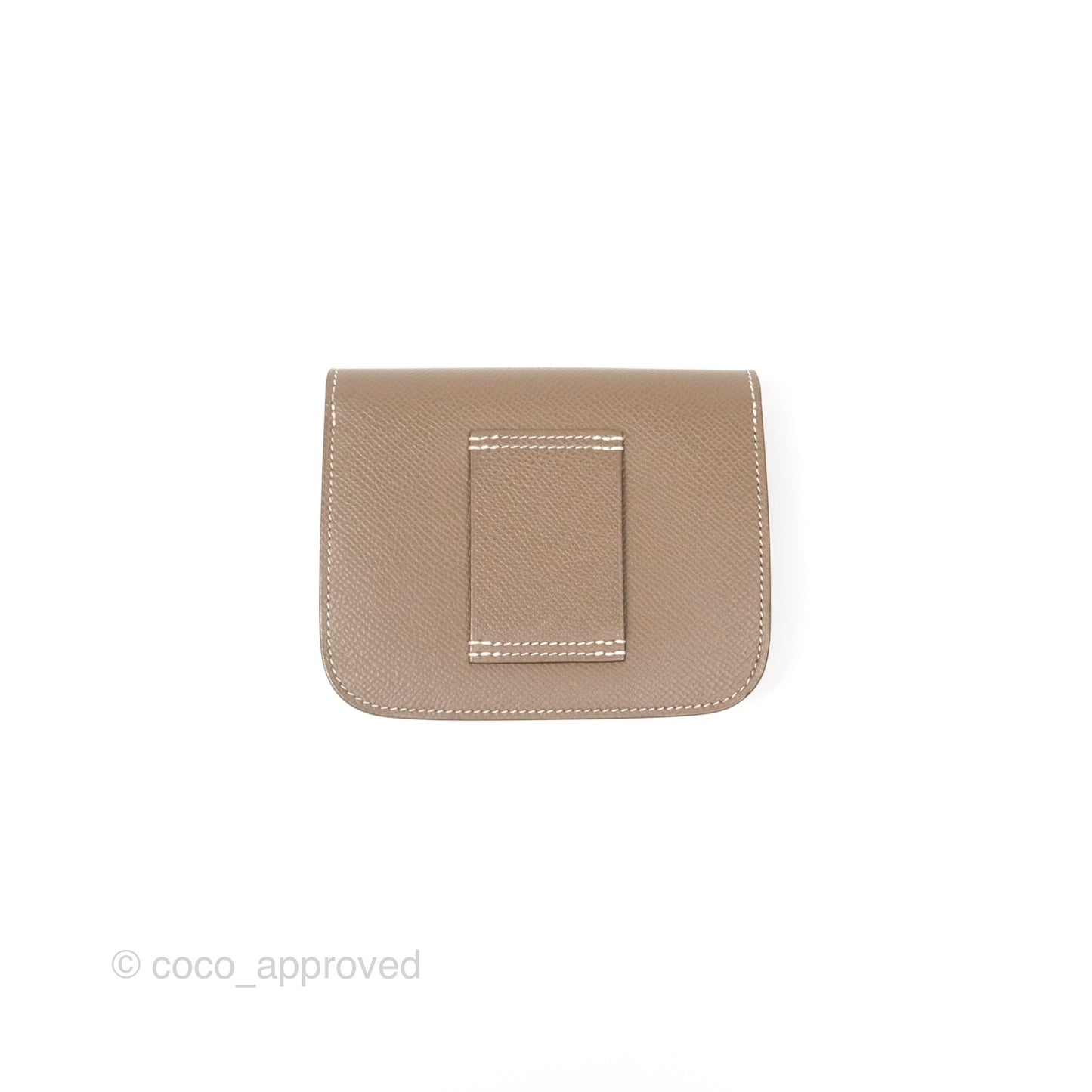 Hermès Constance Slim Wallet Etoupe Epsom Gold Hardware