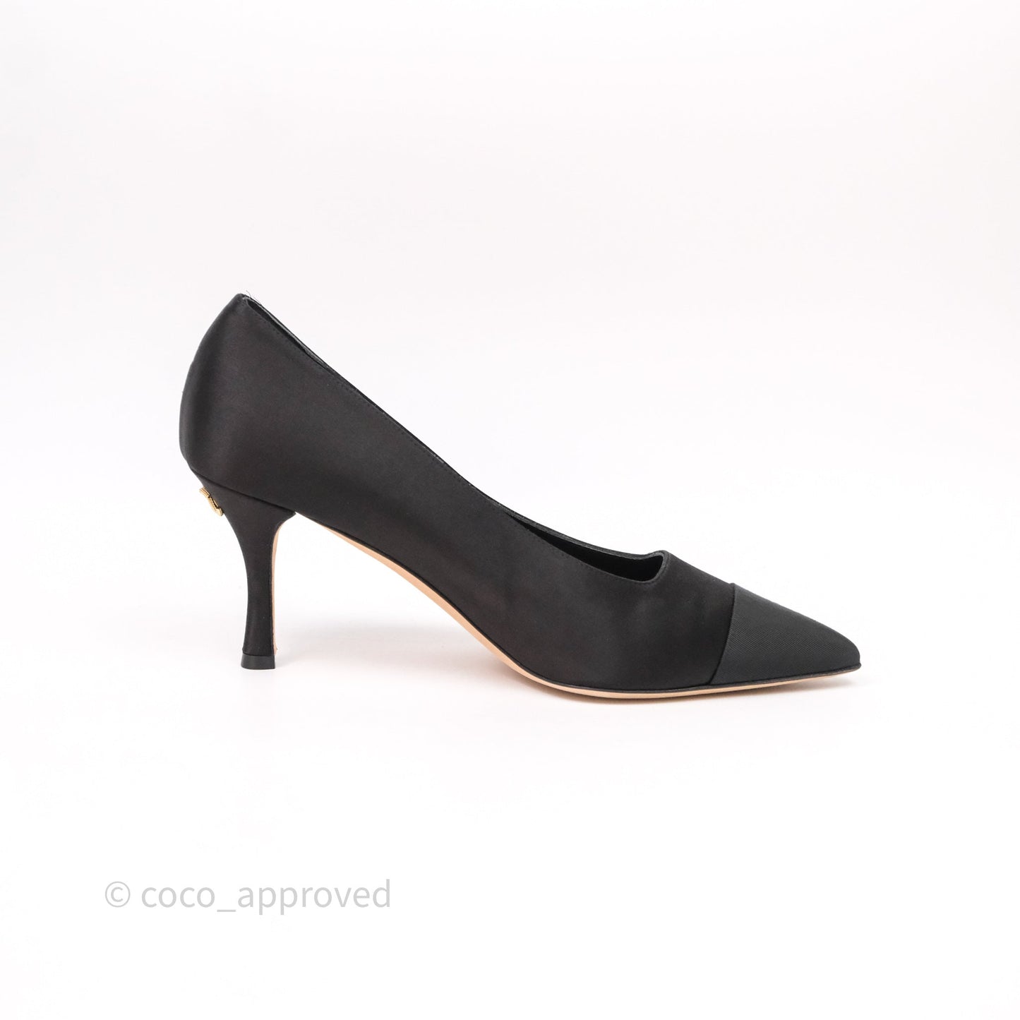 Chanel Classic Heels CC Black Size 39