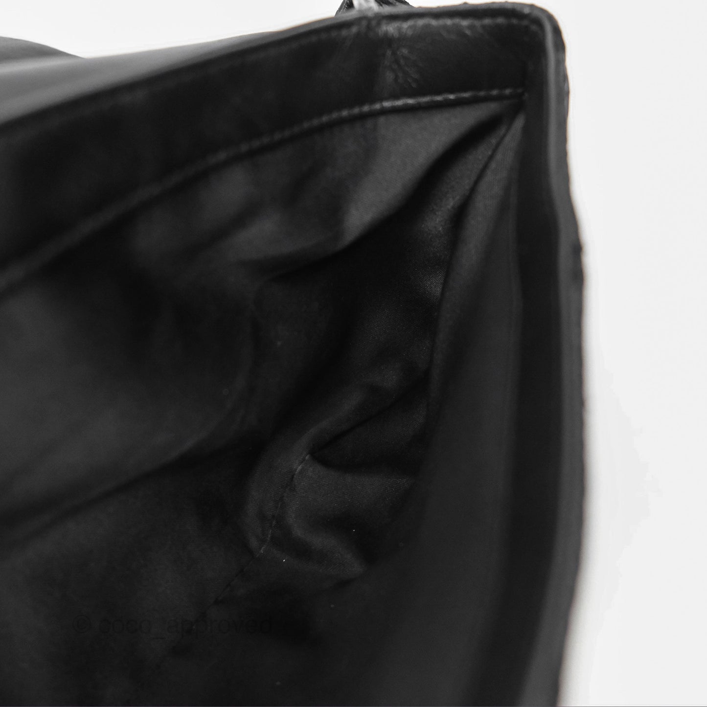 Chanel Quilted Ultimate Stitch Flap Bag Matte Python Black Silver Hardware