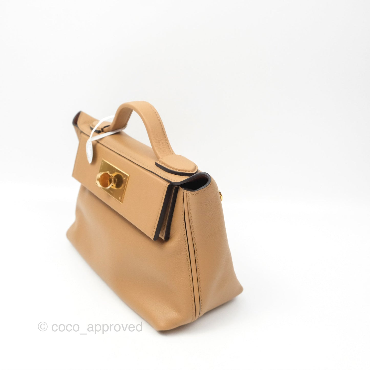 Hermès 24/24 21 Mini Chai 0M Fauve 34 Evercolor Gold Hardware