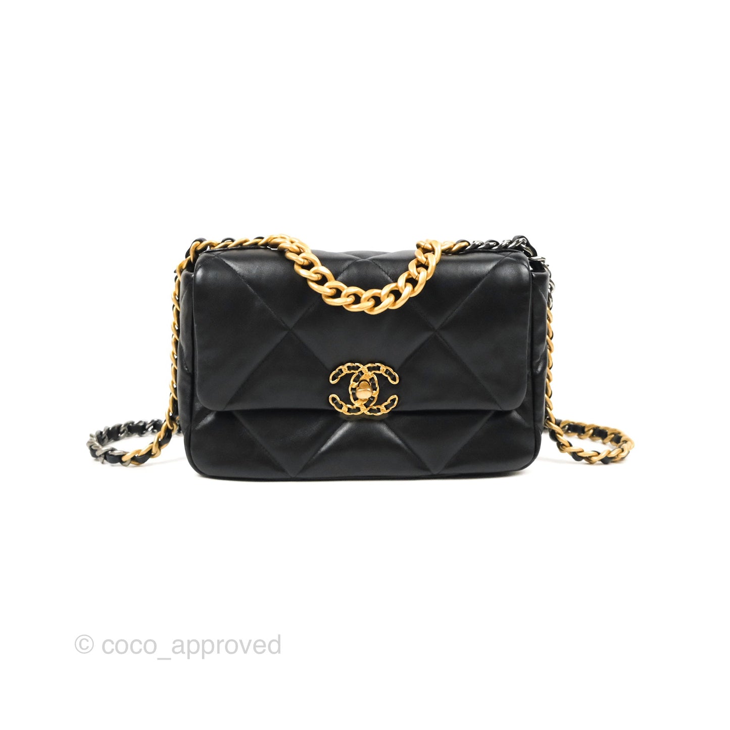 Chanel 19 Small Black Mixed Hardware