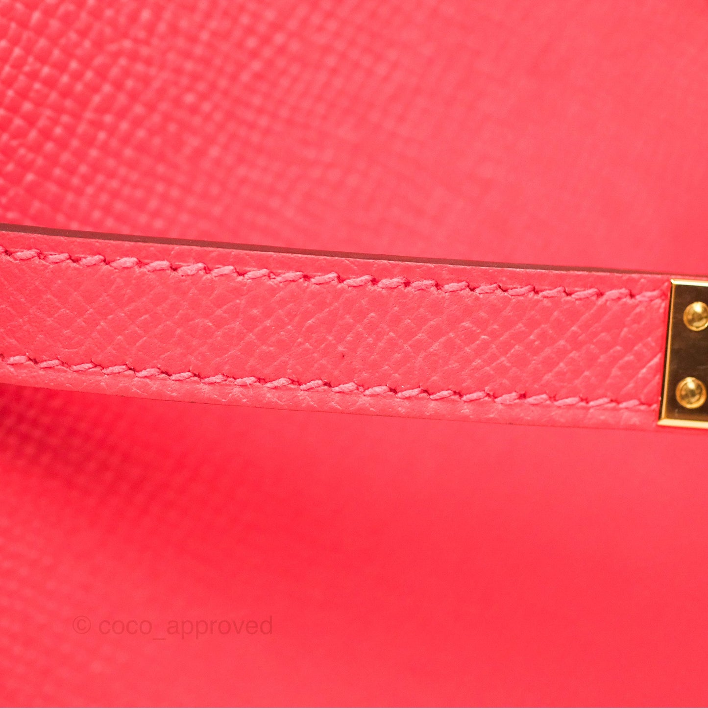 Hermès Kelly 25 Sellier Rose Jaipur Epsom Gold Hardware