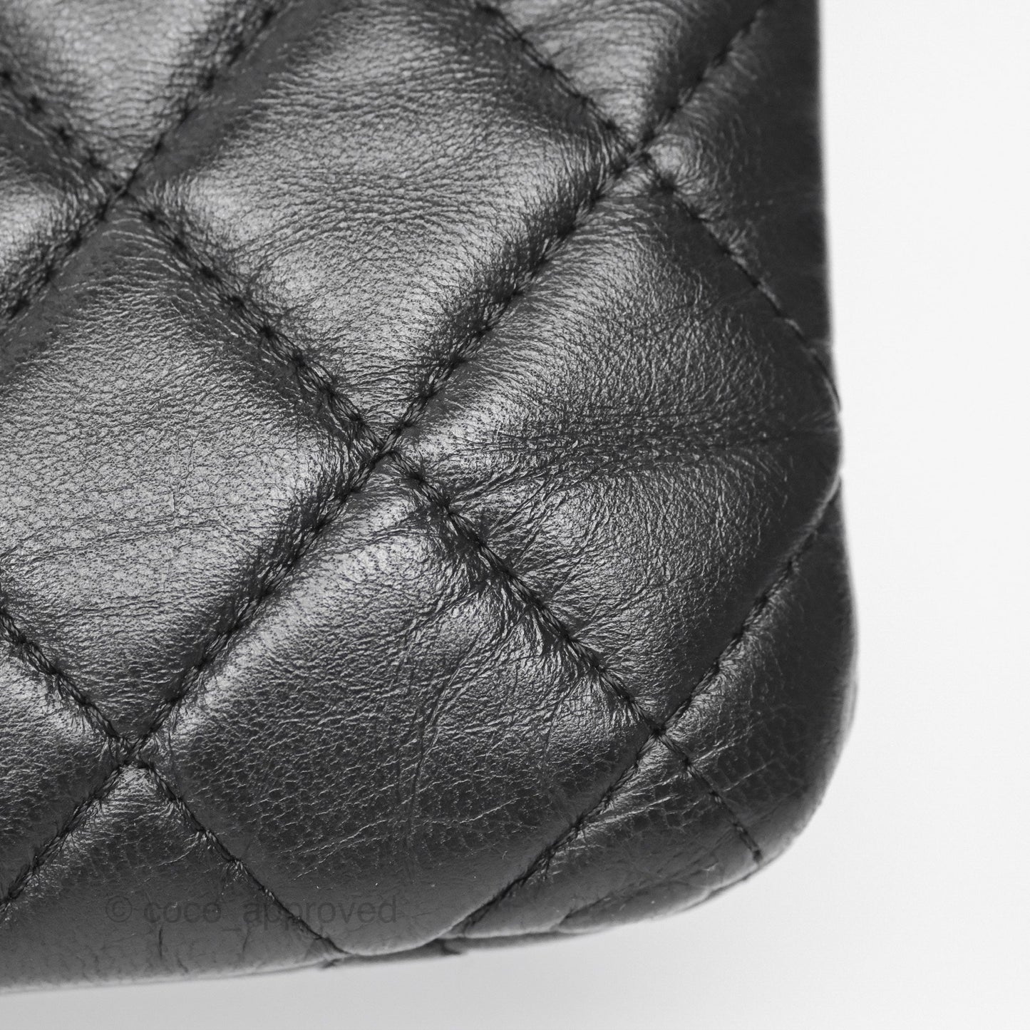 Chanel Flap O Case Clutch Black Lambskin Silver Hardware
