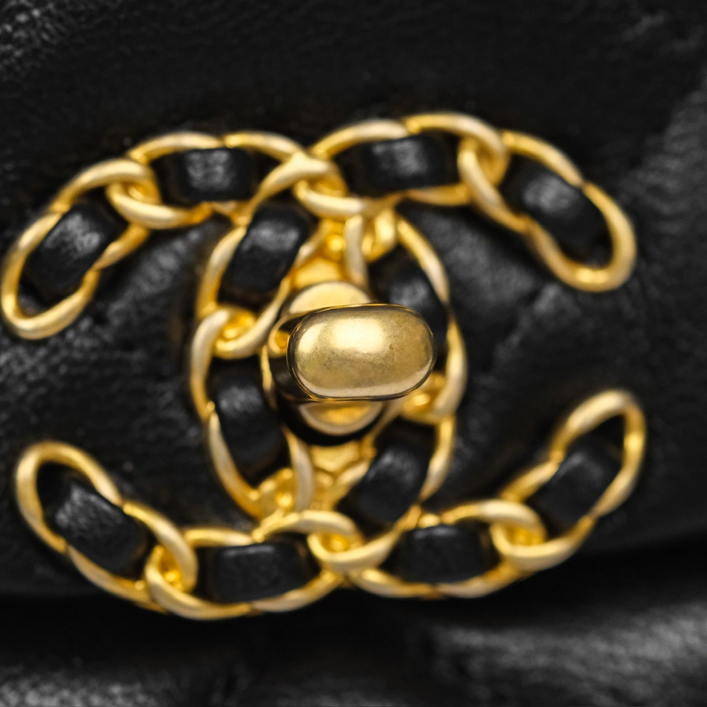 Chanel 19 Waist Bag Black Goatskin Mixed Hardware