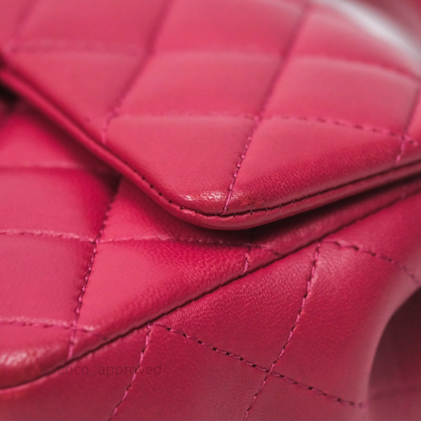 Chanel Top Handle Mini Rectangular Flap Red Lambskin Aged Gold Hardware