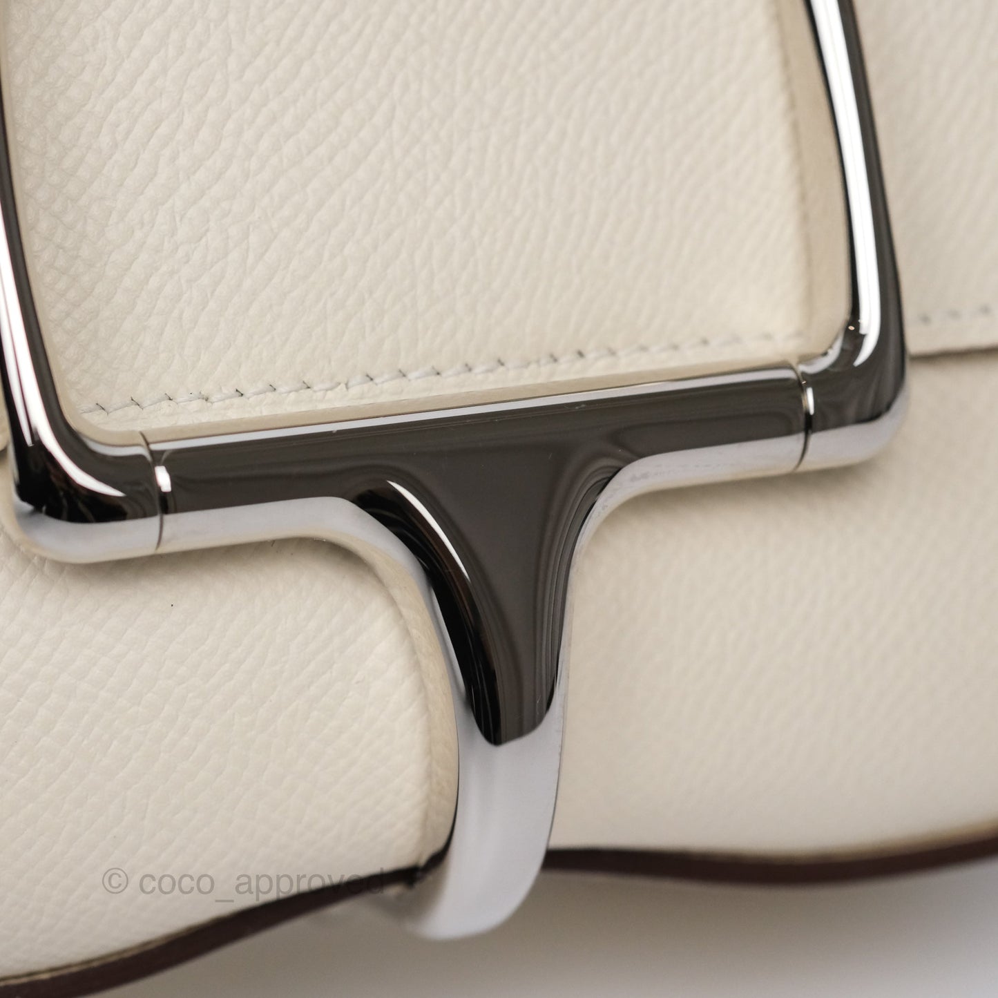 Hermès Della Cavalleria Mini Bag Nata I2 Epsom Palladium Hardware