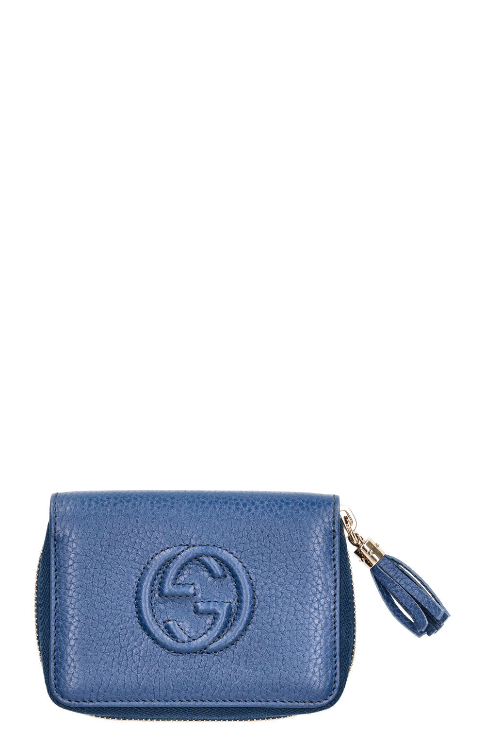 Luxury Gucci Trending 2025 Soho Wallet Small Blue