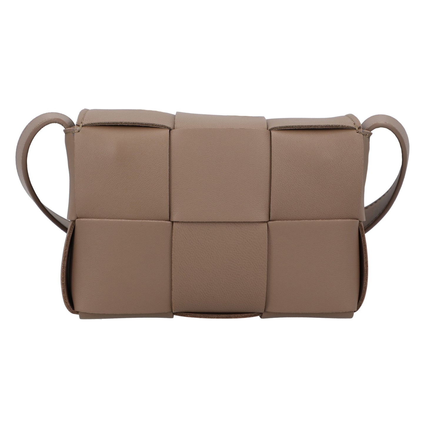 Luxury Bottega Veneta Taupe Cassette Candy cross-body bag