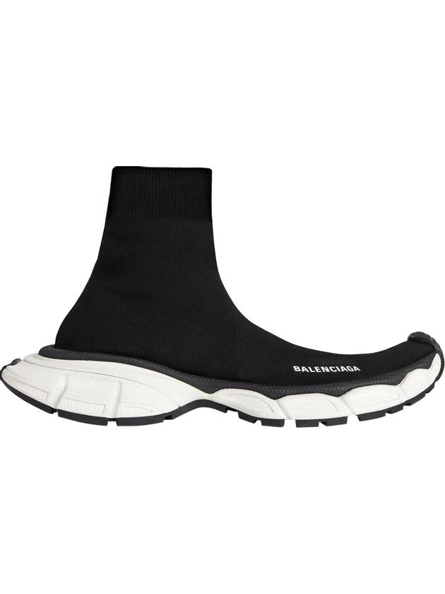 Luxury Balenciaga 3XL Sock Recycled Knit Low Top Sneakers Black