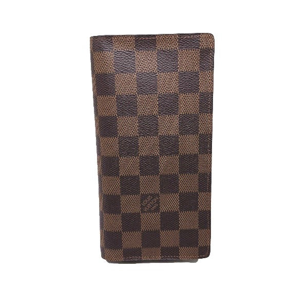 LOUIS VUITTON Bifold Wallet N60017 Damier canvas Brown Wallet with card pocket Damier Portefeuille Blaza mens()