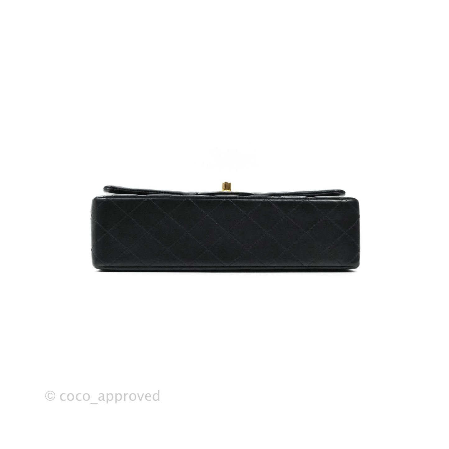 Chanel Classic M/L Black Lambskin Gold Hardware