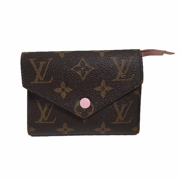 LOUIS VUITTON Coin case M62360 Monogram canvas Rose Valerie Coin purse with Card Case Monogram Portefeuille Victorine Women