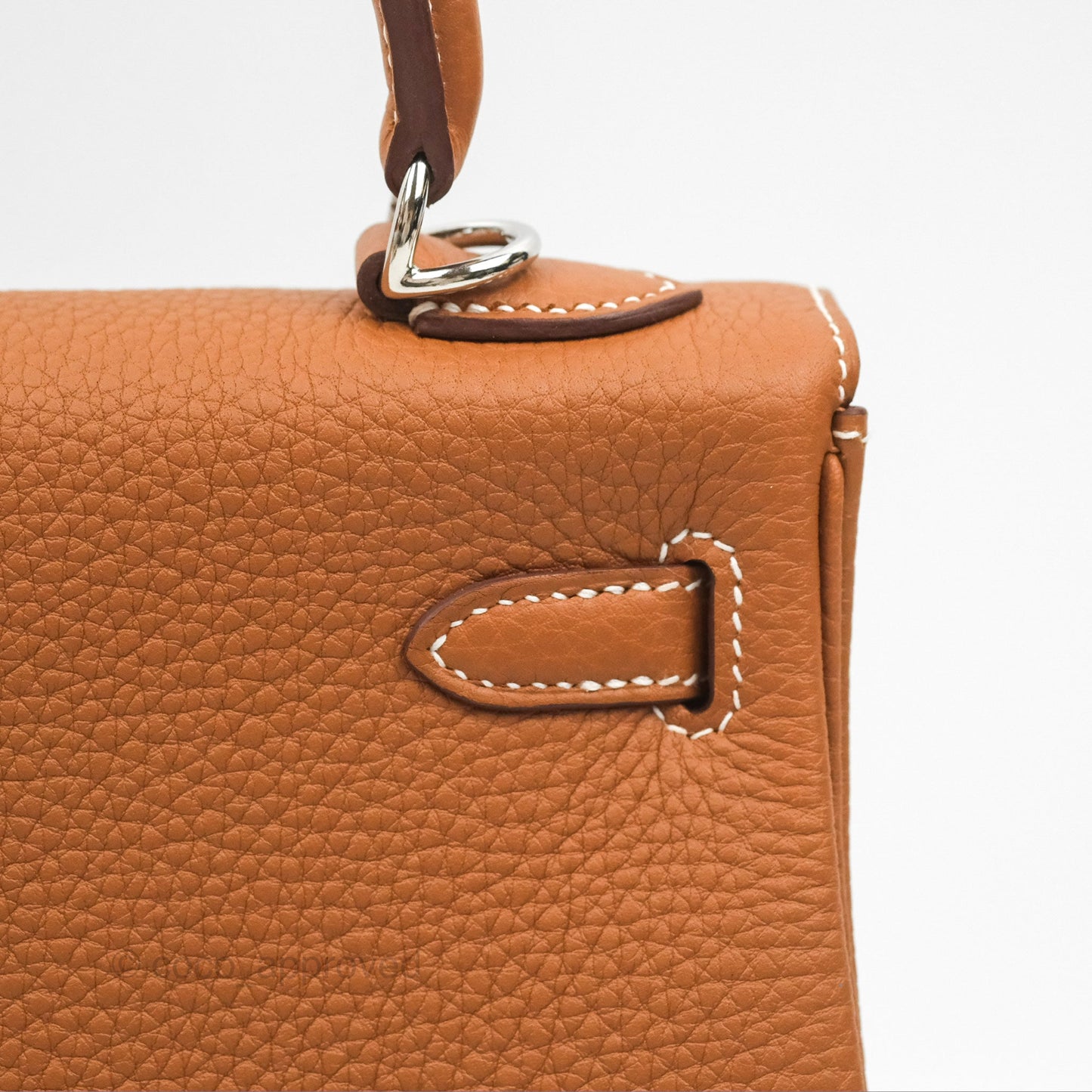 Hermès Retourne Kelly 25 Gold Togo Palladium Hardware