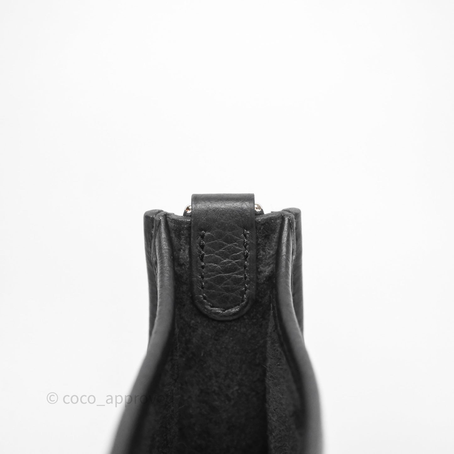 Hermès Mini Evelyne 16 Black Noir 89 Clemence Palladium Hardware