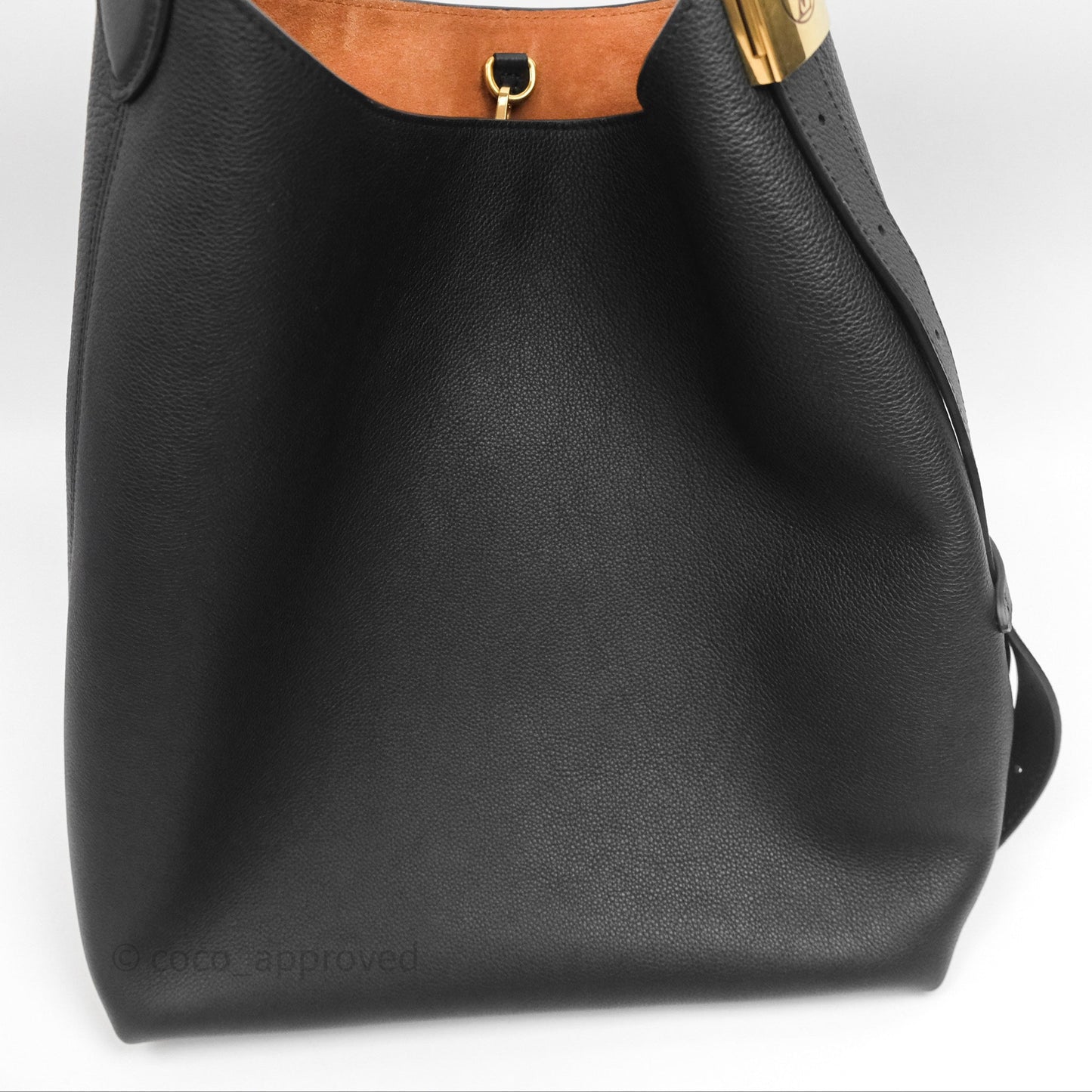 Louis Vuitton Low Key Hobo MM Black Grained Calfskin