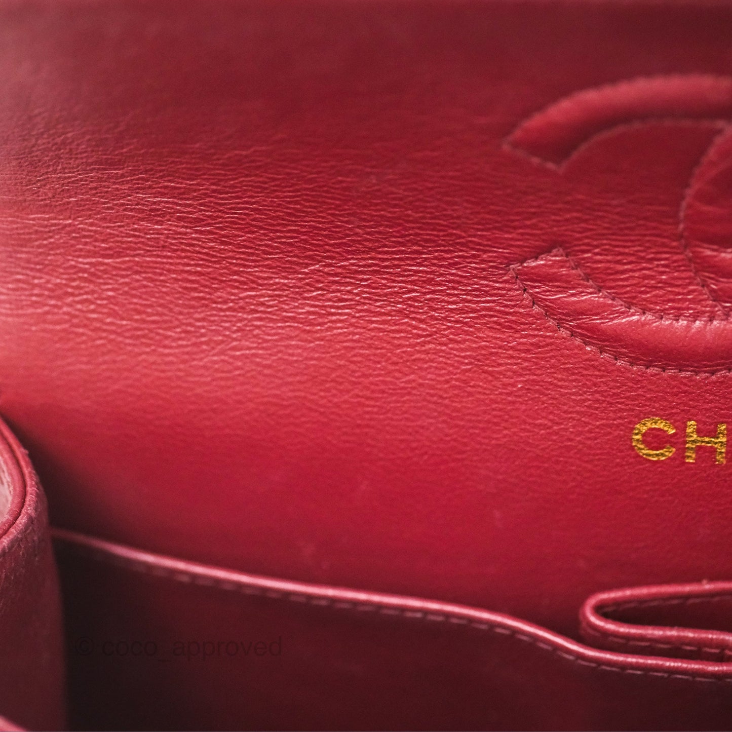Chanel Vintage Classic Small S/M Flap Burgundy Caviar 24K Gold Hardware