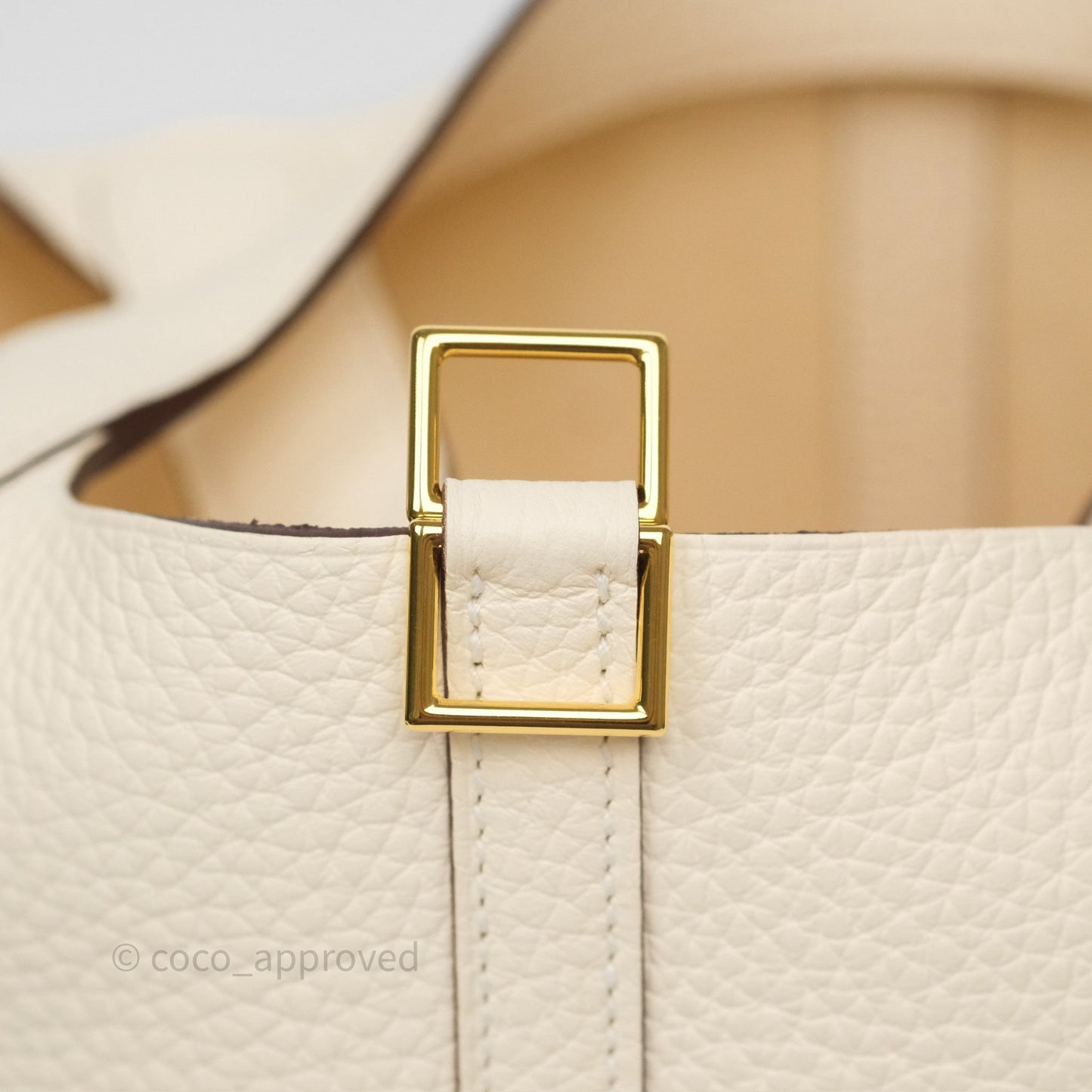 Hermès Picotin Lock 18 Nata I2 Clemence Gold Hardware