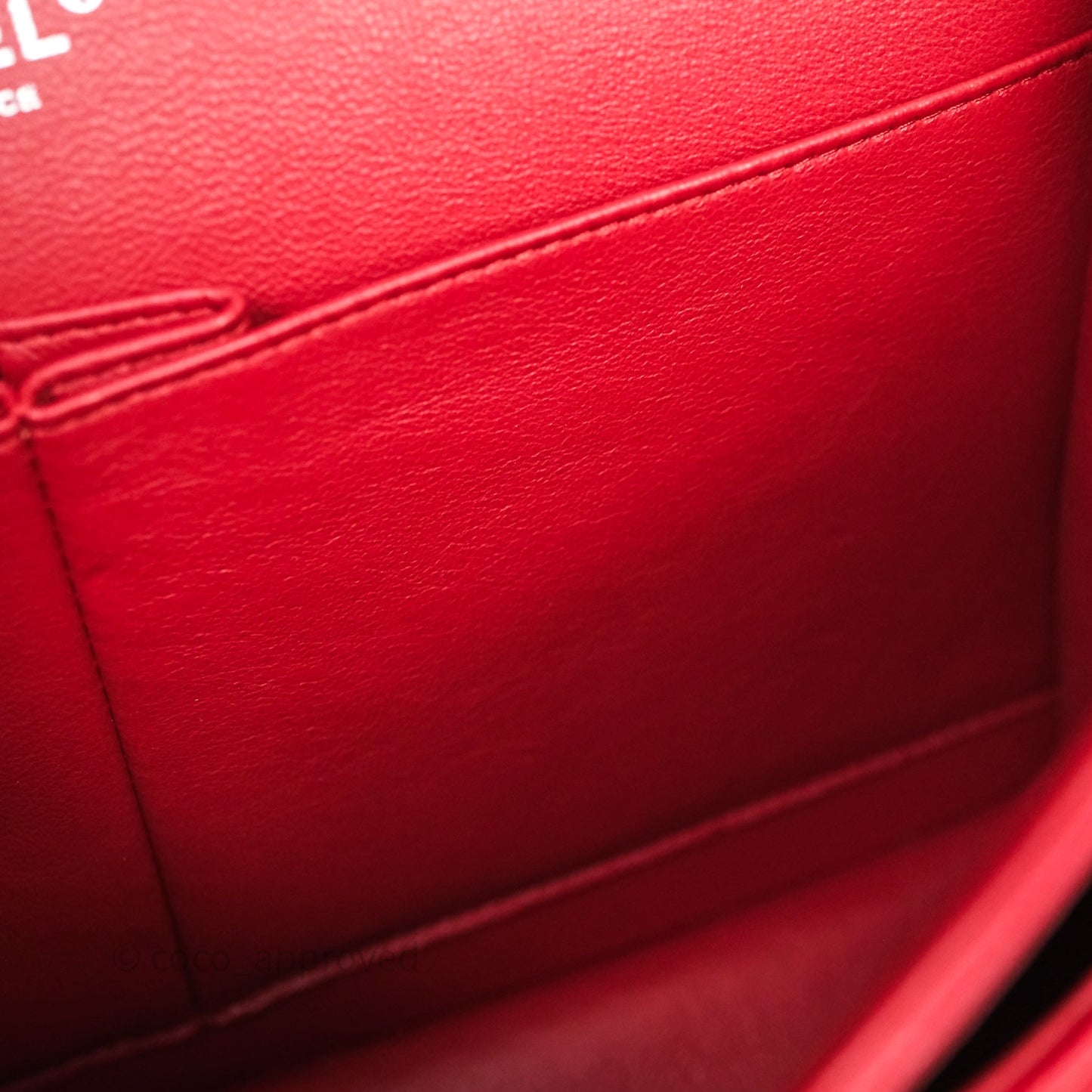 Chanel Jumbo Double Flap Red Caviar Silver Hardware⁣⁣
