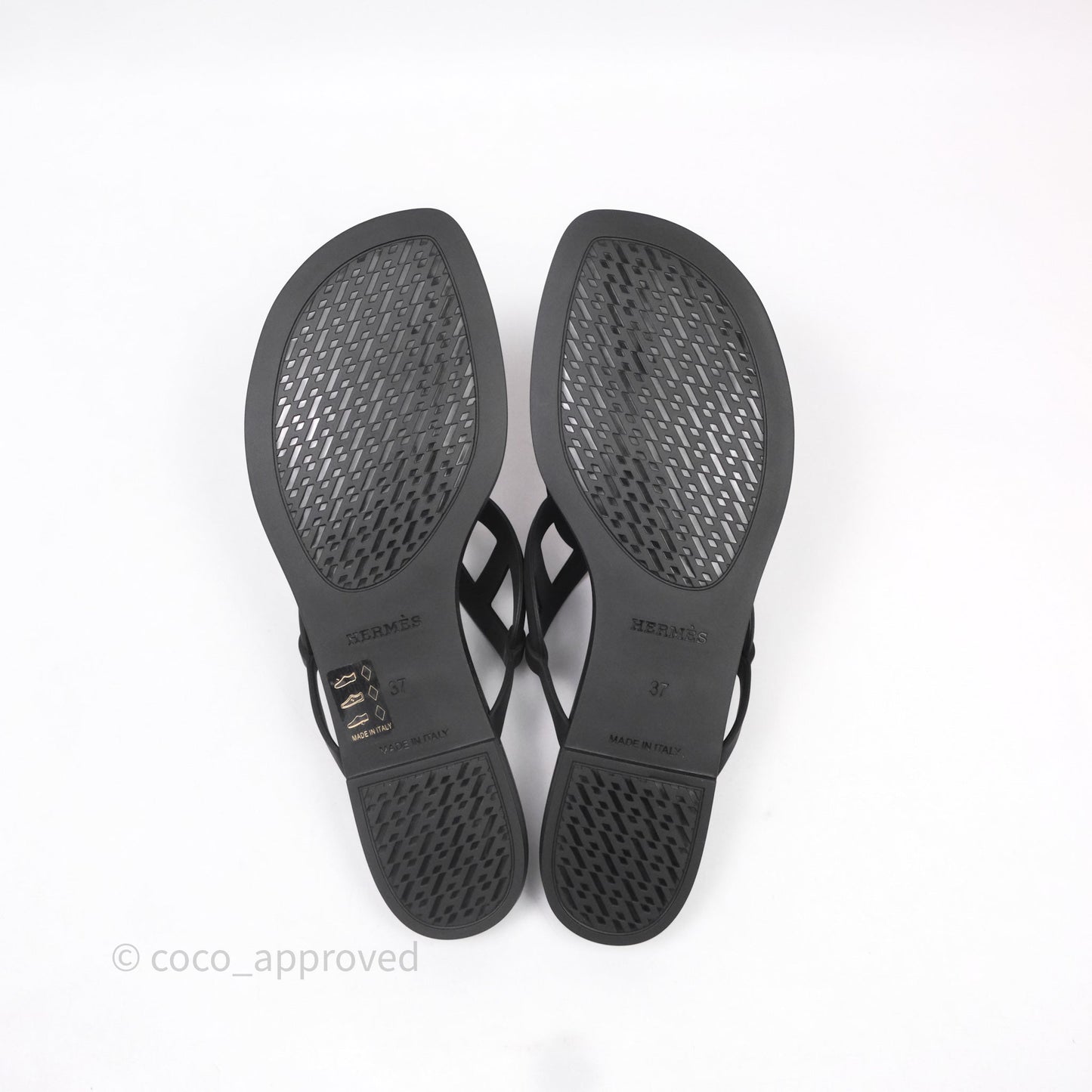 Hermes Egerie Sandal Noir Size 37