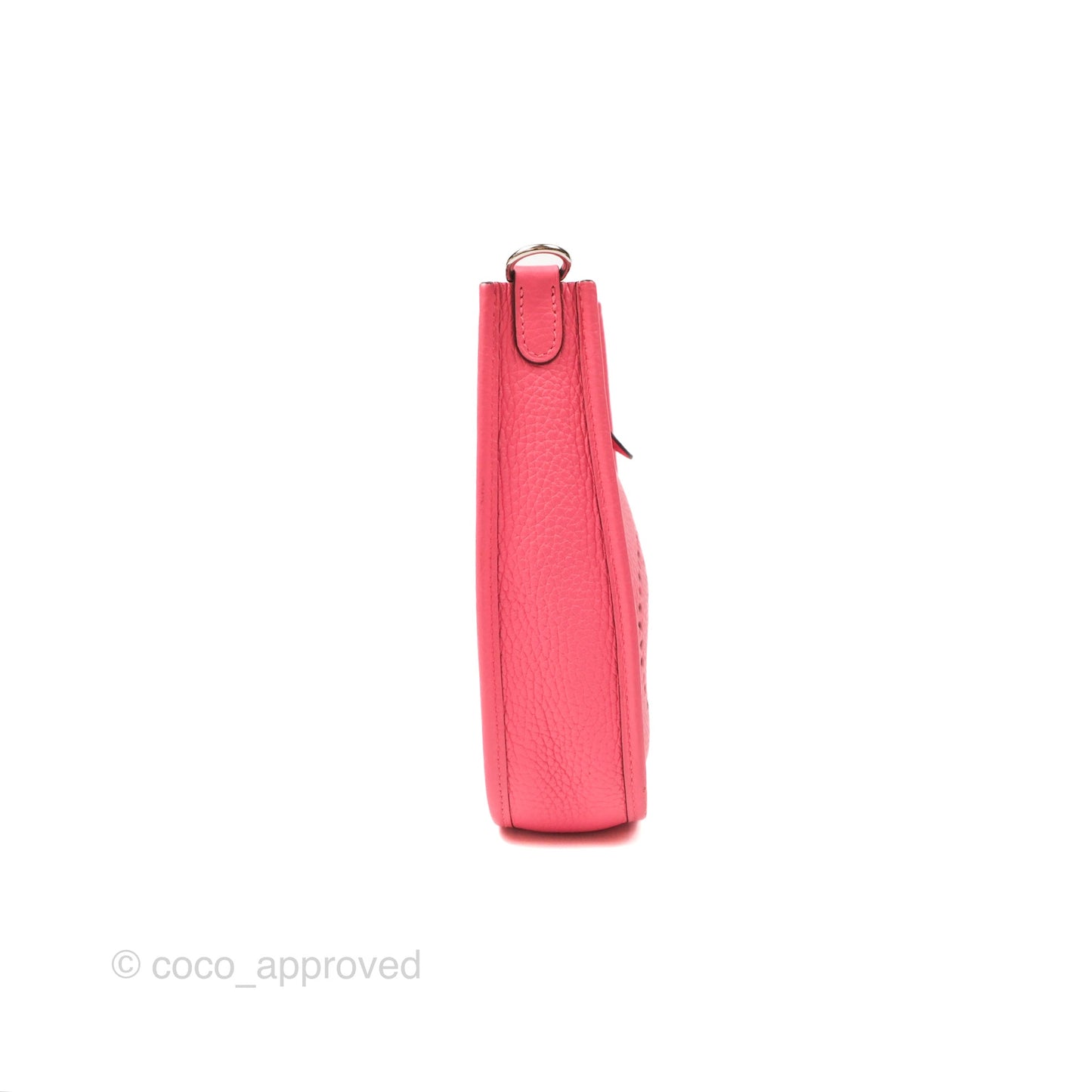 Hermès Mini Evelyne 16 Rose Azalee Clemence Palladium Hardware