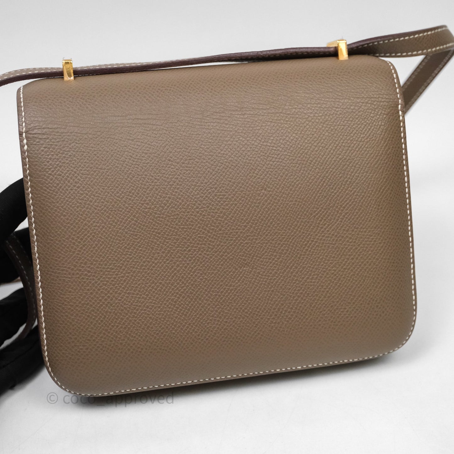 Hermès Constance Mini 18cm Etoupe Epsom Gold Hardware