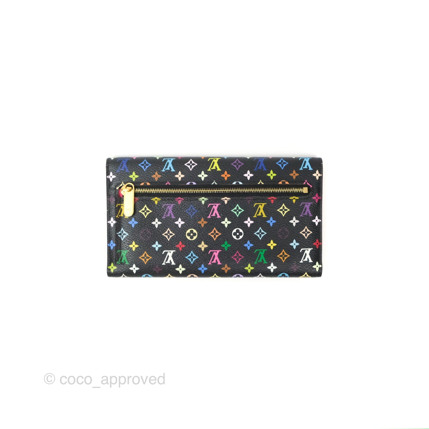 Louis Vuitton Multicolor Monogram Eugenie Wallet Canvas Black