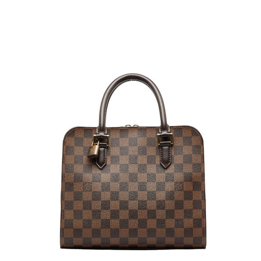Louis Vuitton Damier Triana Handbag N51155 Brown