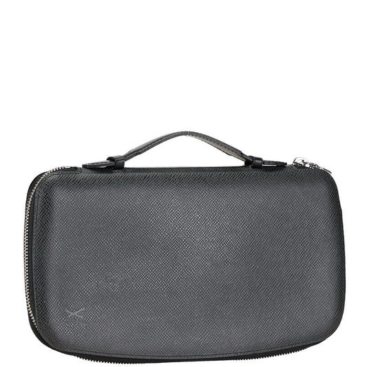 Louis Vuitton Taiga Leather Organizer Atoll NM Long Wallet M30652 Black