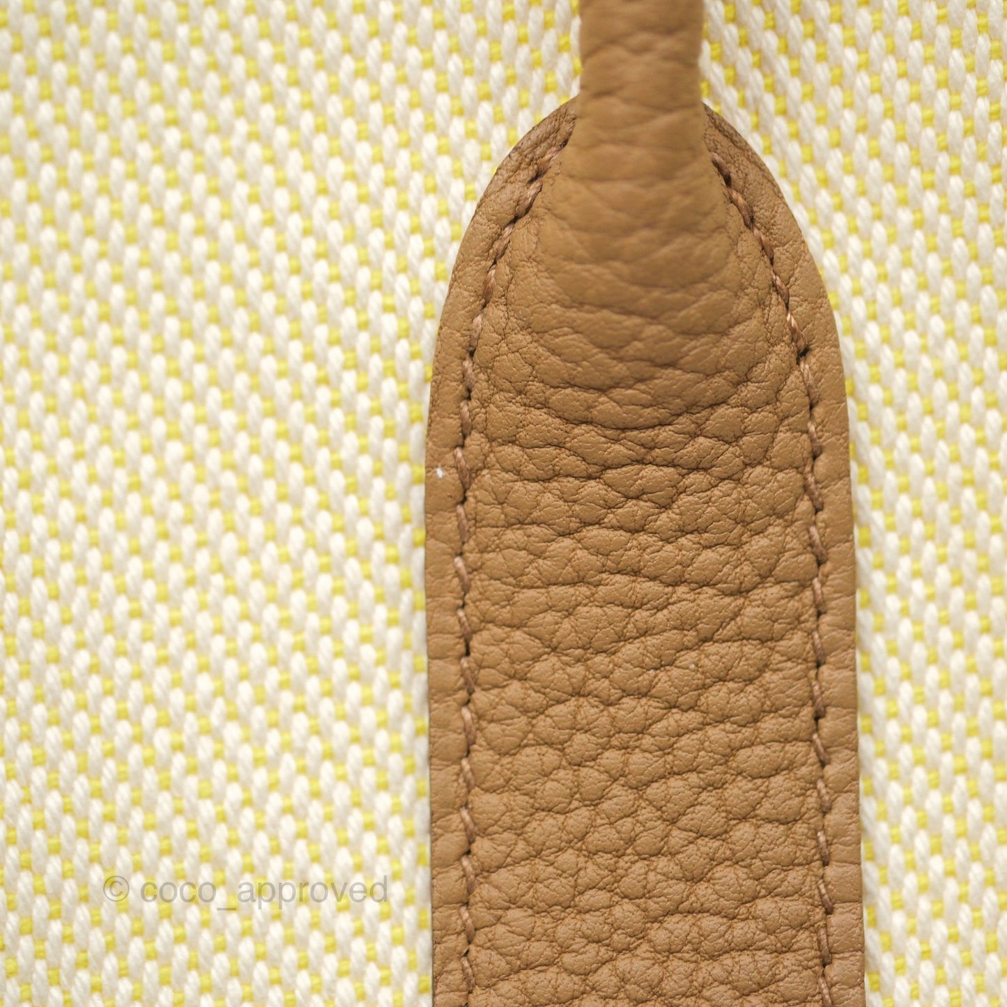 Hermès Garden Party 30 Canvas Ecru-Jaune Citron 9N/ Biscuit 48