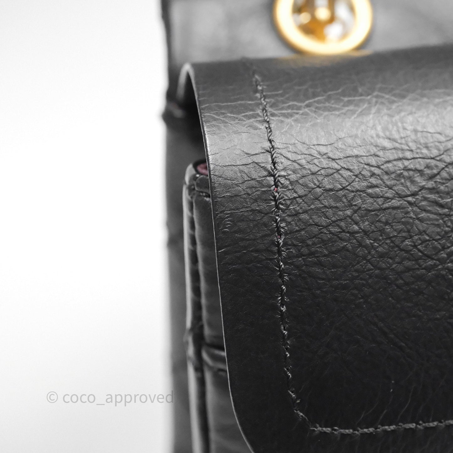 Chanel Quilted 2.55 Reissue 226 Flap Bag Black Aged Calfskin Gold Hardware