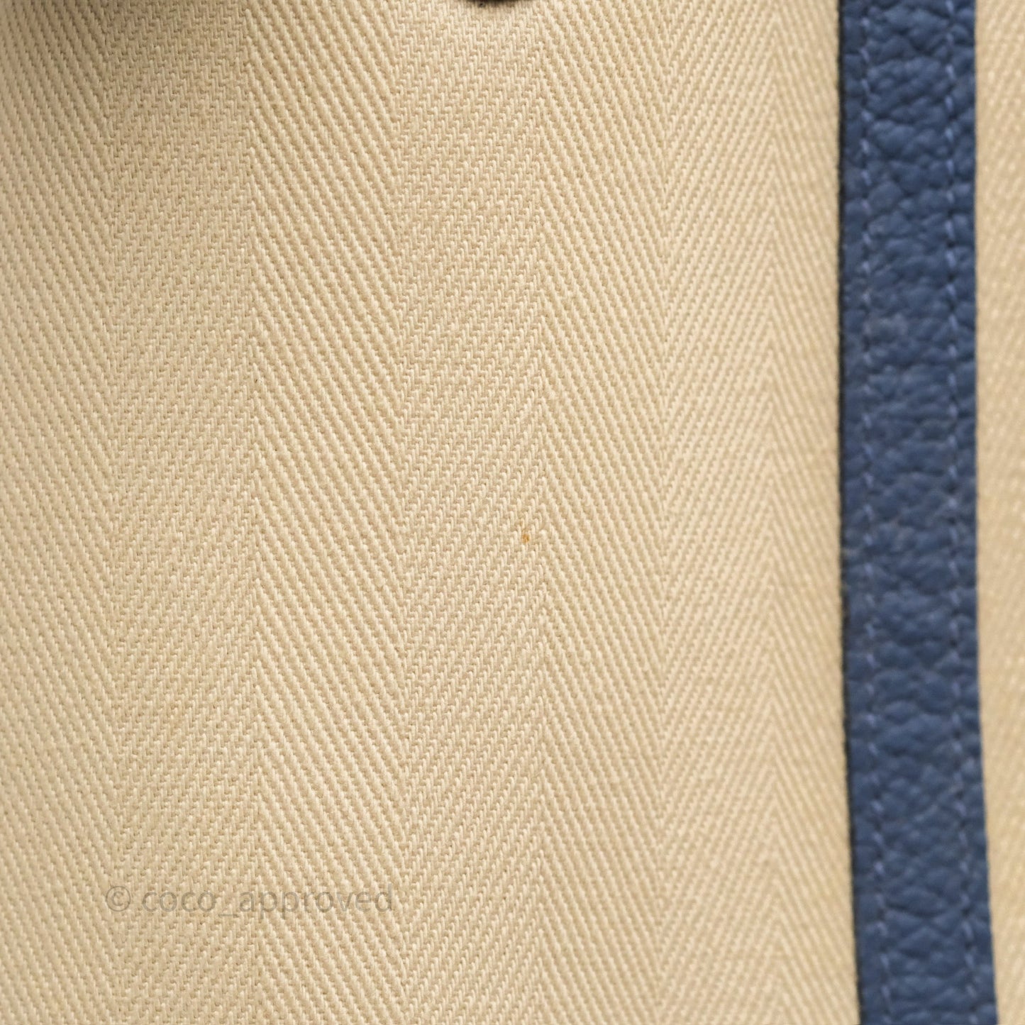 Hermès Garden Party 36 Toile Natural Canvas Blue