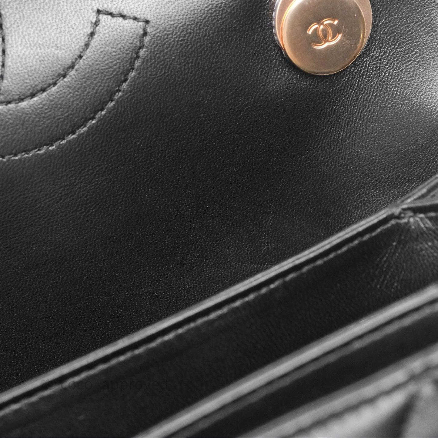 Chanel Trendy CC Small Black Lambskin Rose Gold Hardware