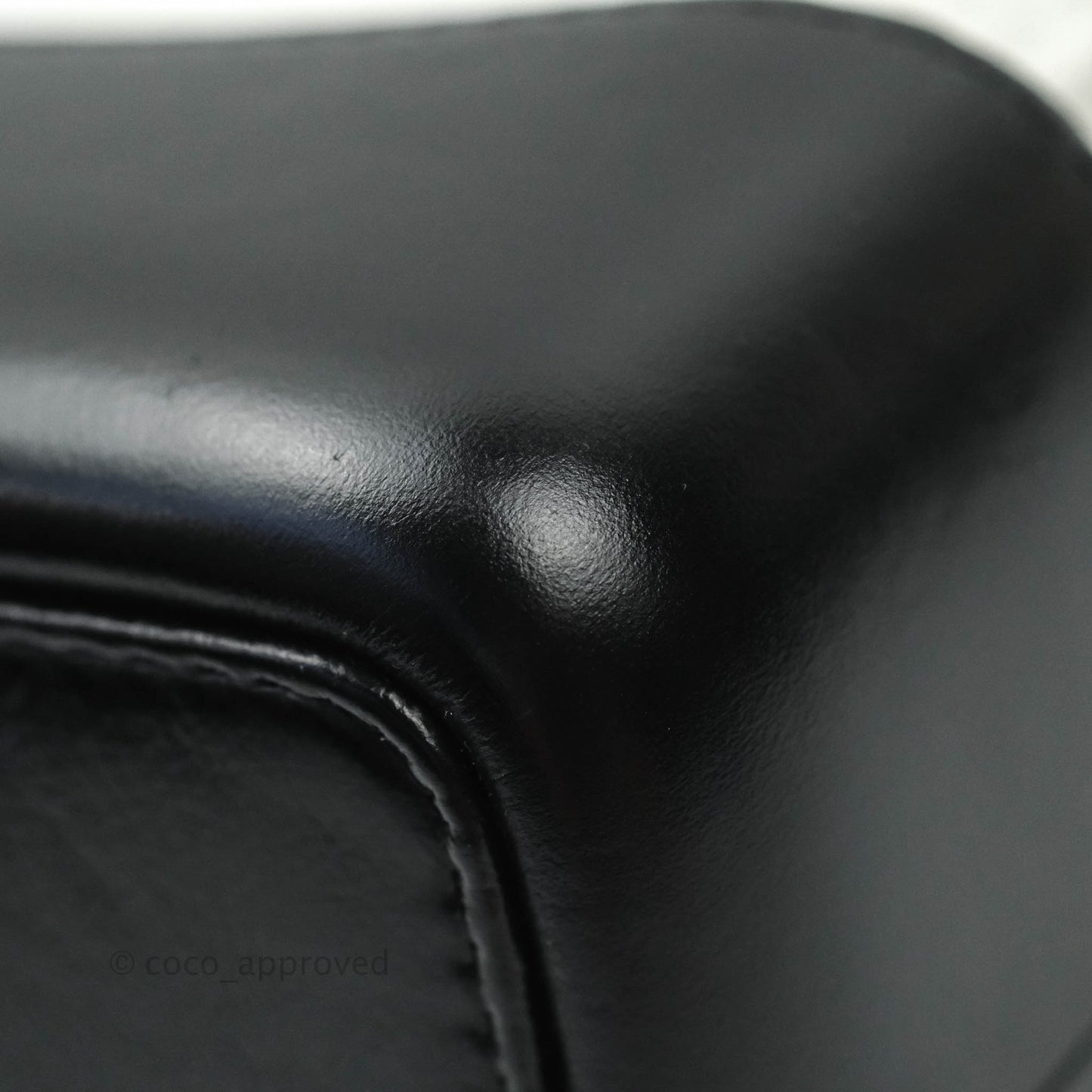 Chanel Small Gabrielle Backpack White Black Aged Calfskin