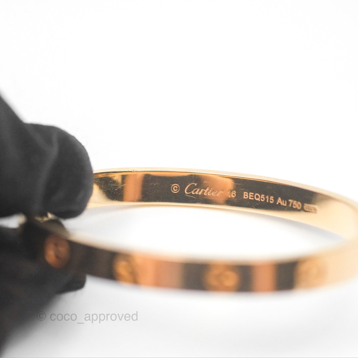 Cartier Love Bracelet Rose Gold Size 16
