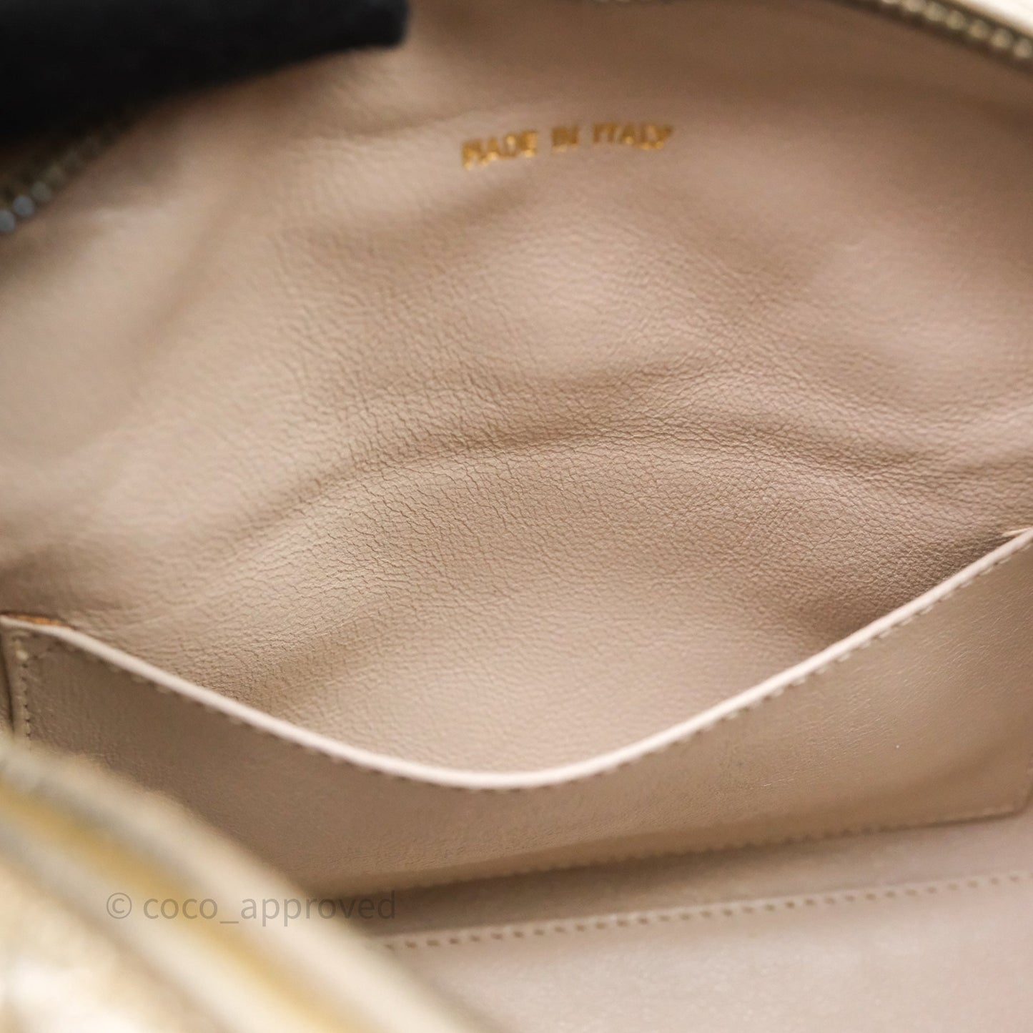 Chanel Vintage Camera Bag Gold Lambskin Gold Hardware