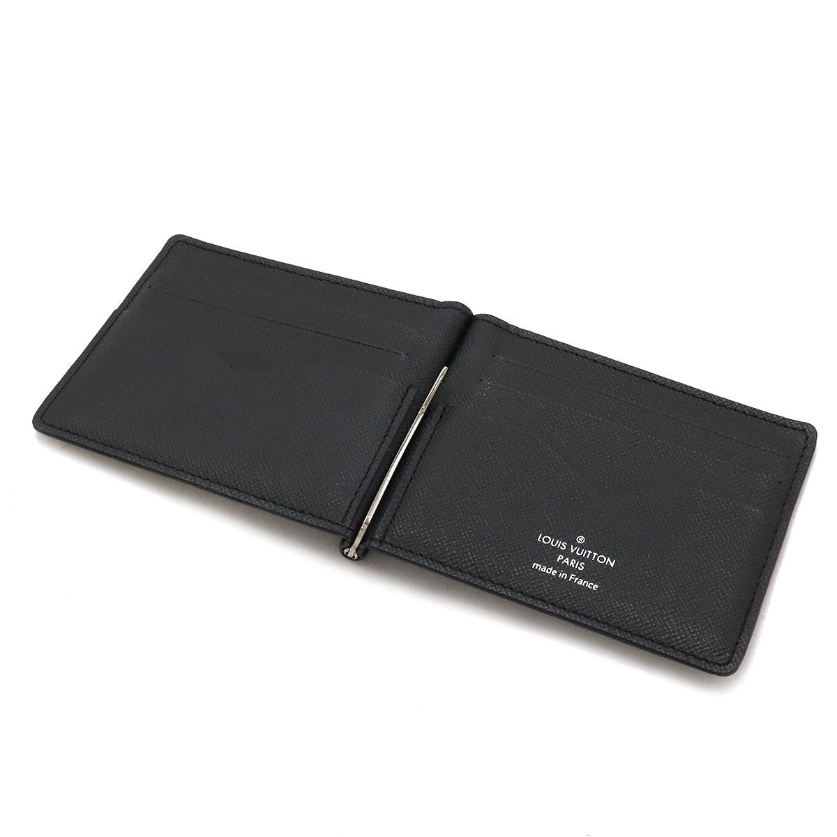 Louis Vuitton Taiga Leather Bifold Wallet Money Clip M62978
