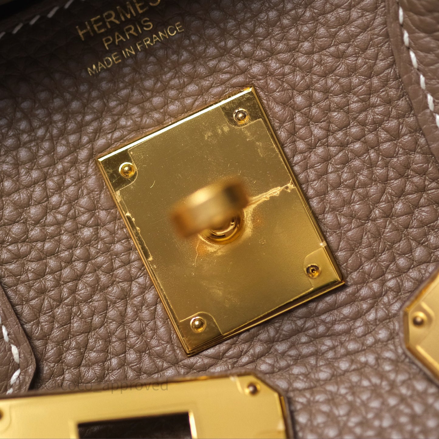 Hermès Birkin 30 Retourne Etoupe 18 Togo Gold Hardware