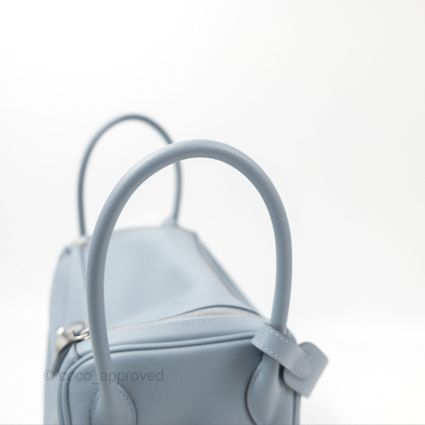 Hermès Lindy 26 Blue Lin Evercolor Palladium Hardware